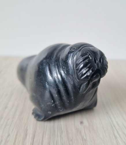 Authentic carved stone inuit - carved,