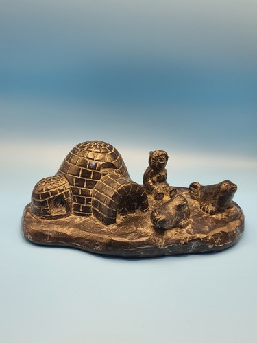 Vintage inuit igloo sculpture - igloo,