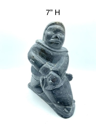 Canadian inuit carved stone - carved,