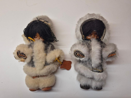 Vintage inuit eskimo dolls - inuit,