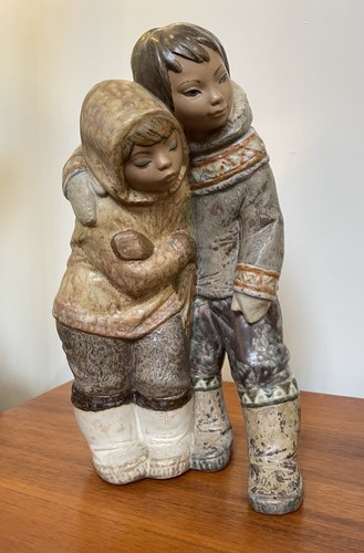 Vintage lladro inuit eskimo - vintage,