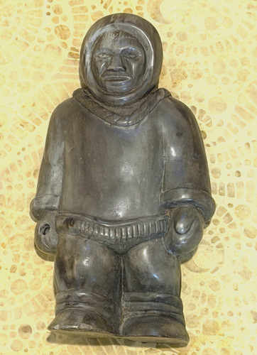 Vintage inuit hunter soapstone - vintage,