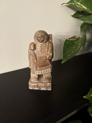 Vintage hand carved soapstone - hand,