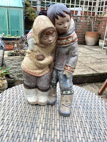 Rare large lladro inuit from - rare,