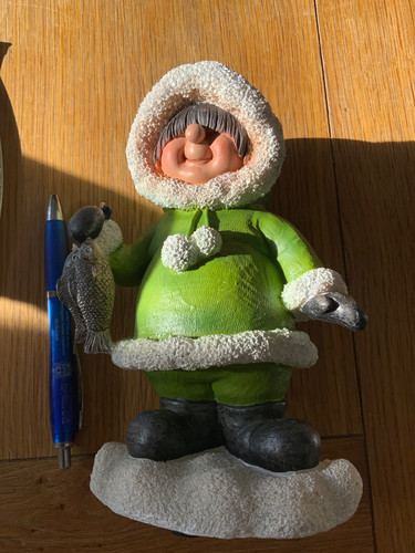 Fishing eskimo figure - fishing,