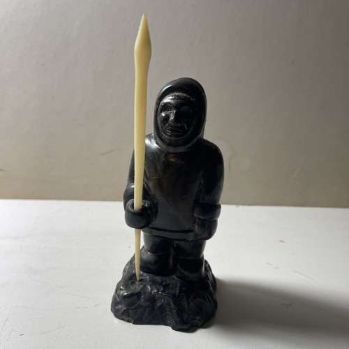 Inuit eskimo soapstone figure - soapstone,